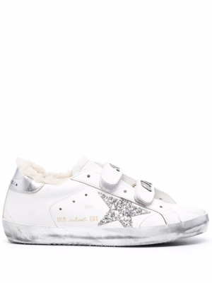 Old School touch-strap glitter sneakers, Golden Goose Old School touch-strap glitter sneakers
Old School touch-strap glitter sneakers, Golden Goose Old School touch-strap glitter sneakers