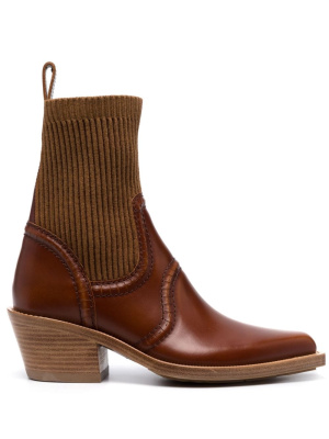 Elasticated-panelling leather pointed boots, Chloé Elasticated-panelling leather pointed boots
Elasticated-panelling leather pointed boots, Chloé Elasticated-panelling leather pointed boots