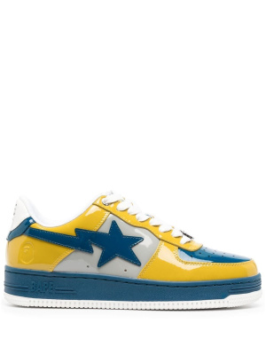 Patent-leather low-top sneakers, A BATHING APE® Patent-leather low-top sneakers
Patent-leather low-top sneakers, A BATHING APE® Patent-leather low-top sneakers