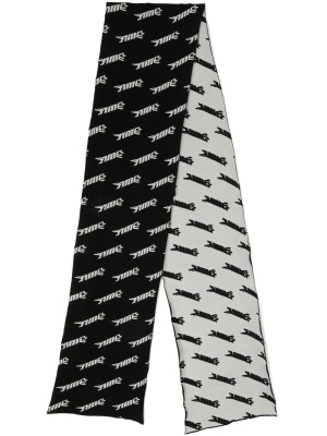 Intarsia logo-knit virgin wool-blend scarf, AMBUSH Intarsia logo-knit virgin wool-blend scarf
Intarsia logo-knit virgin wool-blend scarf, AMBUSH Intarsia logo-knit virgin wool-blend scarf