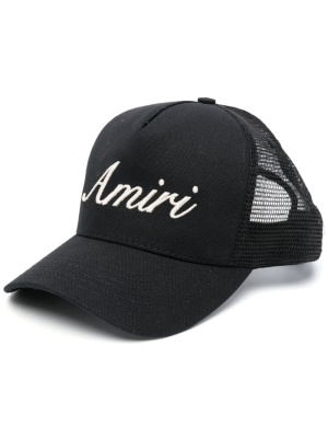 

Logo-embroidered trucker hat, AMIRI Logo-embroidered trucker hat