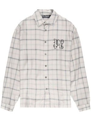 Logo-embroidered plaid cotton shirt, Palm Angels Logo-embroidered plaid cotton shirt
Logo-embroidered plaid cotton shirt, Palm Angels Logo-embroidered plaid cotton shirt