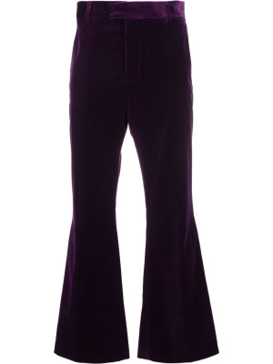 Tailored kick-flare velvet trousers, Palm Angels Tailored kick-flare velvet trousers
Tailored kick-flare velvet trousers, Palm Angels Tailored kick-flare velvet trousers