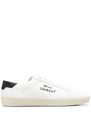 Logo-embroidered low-top sneakers, Saint Laurent Logo-embroidered low-top sneakers
Logo-embroidered low-top sneakers, Saint Laurent Logo-embroidered low-top sneakers