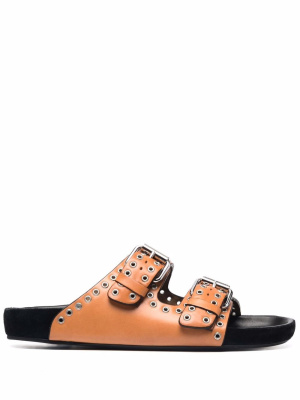 Eyelet-embellished leather sliders, ISABEL MARANT Eyelet-embellished leather sliders
Eyelet-embellished leather sliders, ISABEL MARANT Eyelet-embellished leather sliders