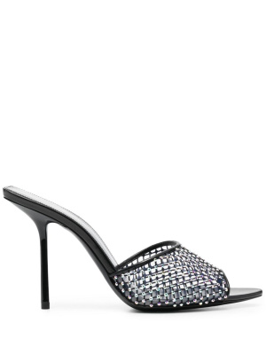 Crystal-embellished leather mules, Saint Laurent Crystal-embellished leather mules
Crystal-embellished leather mules, Saint Laurent Crystal-embellished leather mules