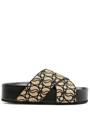 Monogram-pattern open-toe slides, Stella McCartney Monogram-pattern open-toe slides
Monogram-pattern open-toe slides, Stella McCartney Monogram-pattern open-toe slides