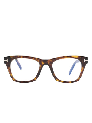 Tortoiseshell-effect rectangular-frame glasses, TOM FORD Eyewear Tortoiseshell-effect rectangular-frame glasses
Tortoiseshell-effect rectangular-frame glasses, TOM FORD Eyewear Tortoiseshell-effect rectangular-frame glasses