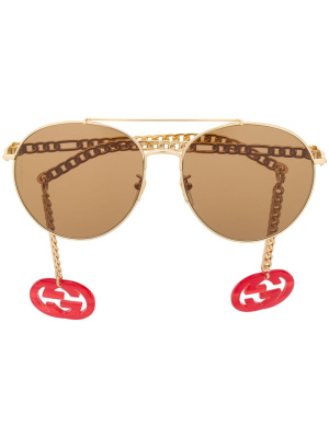 GG round frame charms sunglasses, Gucci Eyewear GG round frame charms sunglasses
GG round frame charms sunglasses, Gucci Eyewear GG round frame charms sunglasses
