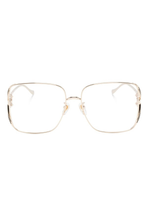 Sculpted-arm square-frame glasses, Gucci Eyewear Sculpted-arm square-frame glasses
Sculpted-arm square-frame glasses, Gucci Eyewear Sculpted-arm square-frame glasses