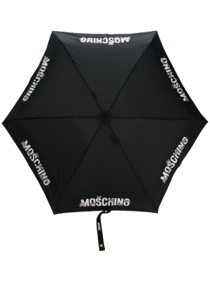 

Logo-print compact umbrella, Moschino Logo-print compact umbrella