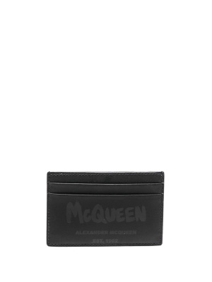 Logo-print leather cardholder, Alexander McQueen Logo-print leather cardholder
Logo-print leather cardholder, Alexander McQueen Logo-print leather cardholder