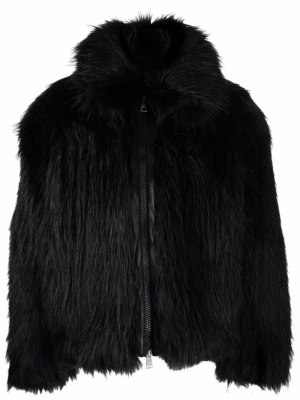 

Faux-fur padded jacket, AMI Paris Faux-fur padded jacket