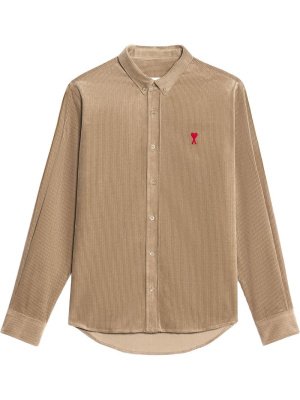 Logo-embroidered corduroy shirt, AMI Paris Logo-embroidered corduroy shirt
Logo-embroidered corduroy shirt, AMI Paris Logo-embroidered corduroy shirt