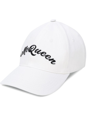 Logo embroidered baseball hat, Alexander McQueen Logo embroidered baseball hat
Logo embroidered baseball hat, Alexander McQueen Logo embroidered baseball hat
