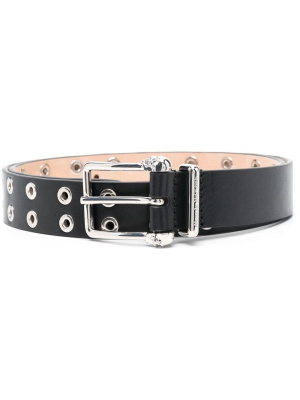 Eyelet-studded calf leather belt, Alexander McQueen Eyelet-studded calf leather belt
Eyelet-studded calf leather belt, Alexander McQueen Eyelet-studded calf leather belt