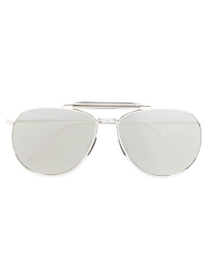 Mirrored pilot-frame sunglasses, Thom Browne Eyewear Mirrored pilot-frame sunglasses
Mirrored pilot-frame sunglasses, Thom Browne Eyewear Mirrored pilot-frame sunglasses