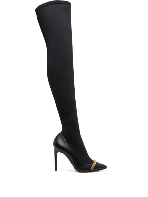 Embossed-logo 110mm leather boots, Moschino Embossed-logo 110mm leather boots
Embossed-logo 110mm leather boots, Moschino Embossed-logo 110mm leather boots