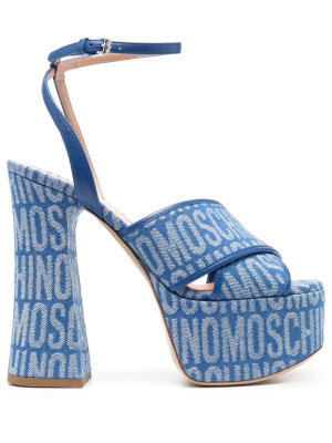145mm logo-print platform sandals, Moschino 145mm logo-print platform sandals
145mm logo-print platform sandals, Moschino 145mm logo-print platform sandals