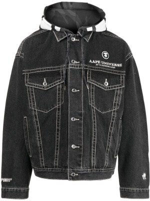 Logo-embroidered denim jacket, AAPE BY *A BATHING APE® Logo-embroidered denim jacket
Logo-embroidered denim jacket, AAPE BY *A BATHING APE® Logo-embroidered denim jacket