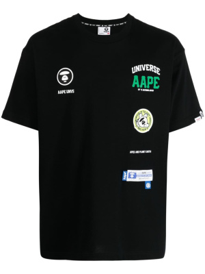 Logo-patches cotton T-shirt, AAPE BY *A BATHING APE® Logo-patches cotton T-shirt
Logo-patches cotton T-shirt, AAPE BY *A BATHING APE® Logo-patches cotton T-shirt