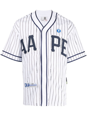 Logo-patch striped cotton shirt, AAPE BY *A BATHING APE® Logo-patch striped cotton shirt
Logo-patch striped cotton shirt, AAPE BY *A BATHING APE® Logo-patch striped cotton shirt