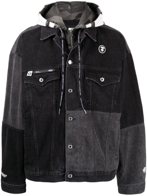 Patchwork hooded denim jacket, AAPE BY *A BATHING APE® Patchwork hooded denim jacket
Patchwork hooded denim jacket, AAPE BY *A BATHING APE® Patchwork hooded denim jacket