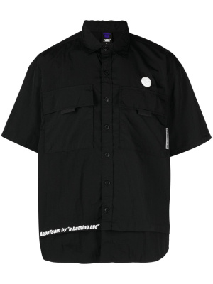 Logo-patch short-sleeved shirt, AAPE BY *A BATHING APE® Logo-patch short-sleeved shirt
Logo-patch short-sleeved shirt, AAPE BY *A BATHING APE® Logo-patch short-sleeved shirt