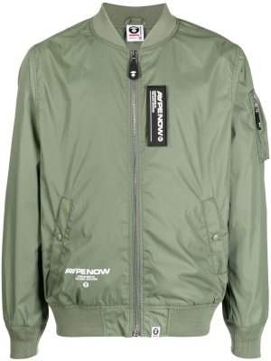 

Logo-print bomber jacket, AAPE BY *A BATHING APE® Logo-print bomber jacket
