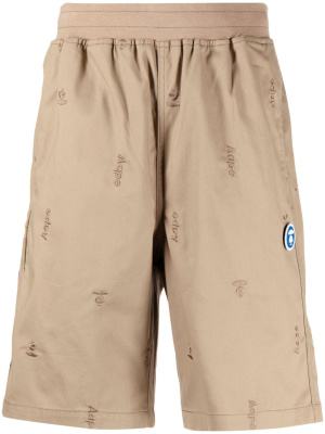 Logo-embroidered straight-leg shorts, AAPE BY *A BATHING APE® Logo-embroidered straight-leg shorts
Logo-embroidered straight-leg shorts, AAPE BY *A BATHING APE® Logo-embroidered straight-leg shorts