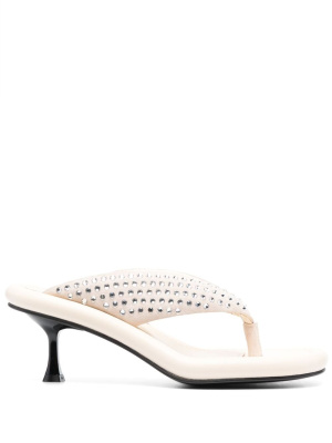 90mm crystal-embellished thong-strap mules, JW Anderson 90mm crystal-embellished thong-strap mules
90mm crystal-embellished thong-strap mules, JW Anderson 90mm crystal-embellished thong-strap mules