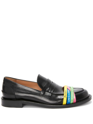 Elasticated-straps leather loafers, JW Anderson Elasticated-straps leather loafers
Elasticated-straps leather loafers, JW Anderson Elasticated-straps leather loafers