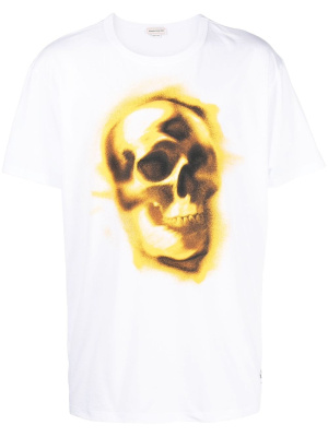 Skull-print round-neck T-shirt, Alexander McQueen Skull-print round-neck T-shirt
Skull-print round-neck T-shirt, Alexander McQueen Skull-print round-neck T-shirt