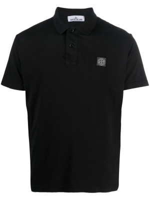 

Logo-patch short-sleeved polo shirt, Stone Island Logo-patch short-sleeved polo shirt
