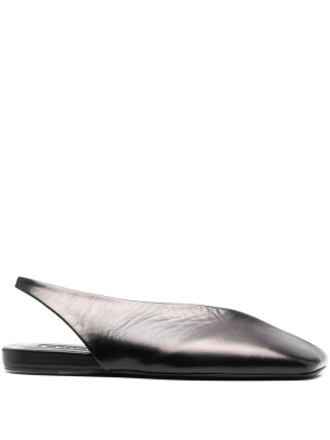 Asymmetric-toe leather ballerina shoes, Jil Sander Asymmetric-toe leather ballerina shoes
Asymmetric-toe leather ballerina shoes, Jil Sander Asymmetric-toe leather ballerina shoes