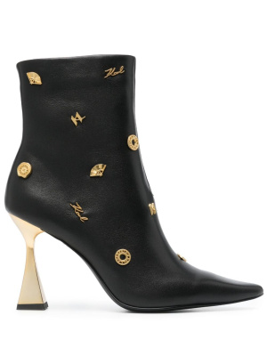 100mm Debut stud-embellished boots, Karl Lagerfeld 100mm Debut stud-embellished boots
100mm Debut stud-embellished boots, Karl Lagerfeld 100mm Debut stud-embellished boots
