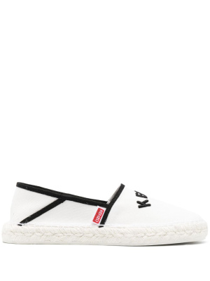 

Logo-embroidered organic-cotton espadrilles, Kenzo Logo-embroidered organic-cotton espadrilles