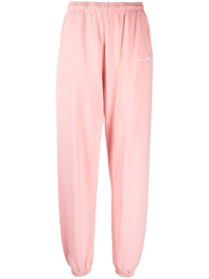 Logo-embroidered cotton track pants, Sporty & Rich Logo-embroidered cotton track pants
Logo-embroidered cotton track pants, Sporty & Rich Logo-embroidered cotton track pants