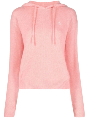 Logo-embroidered cashmere hoodie, Sporty & Rich Logo-embroidered cashmere hoodie
Logo-embroidered cashmere hoodie, Sporty & Rich Logo-embroidered cashmere hoodie