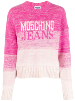 

Gradient-effect knit jumper, MOSCHINO JEANS Gradient-effect knit jumper