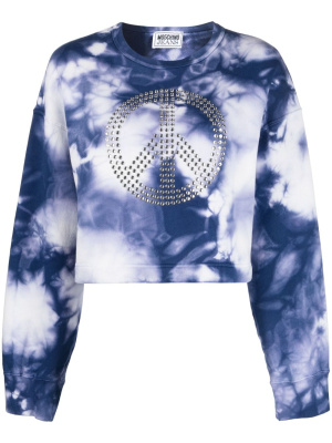 Tie-dye cropped cotton sweatshirt, MOSCHINO JEANS Tie-dye cropped cotton sweatshirt
Tie-dye cropped cotton sweatshirt, MOSCHINO JEANS Tie-dye cropped cotton sweatshirt