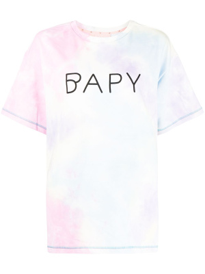 

Tie-dye logo-print T-shirt, BAPY BY *A BATHING APE® Tie-dye logo-print T-shirt
