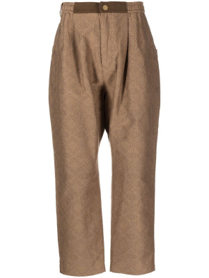 Geometric-print tapered trousers, White Mountaineering Geometric-print tapered trousers
Geometric-print tapered trousers, White Mountaineering Geometric-print tapered trousers