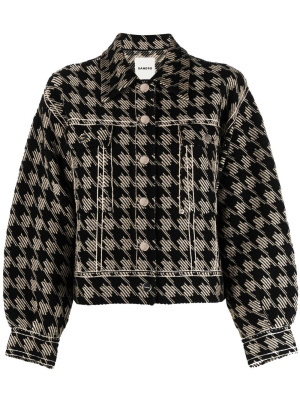 Knitted houndstooth button-up jacket, SANDRO Knitted houndstooth button-up jacket
Knitted houndstooth button-up jacket, SANDRO Knitted houndstooth button-up jacket