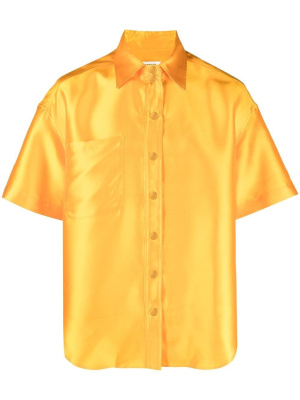 Button-front short-sleeved satin shirt, SANDRO Button-front short-sleeved satin shirt
Button-front short-sleeved satin shirt, SANDRO Button-front short-sleeved satin shirt