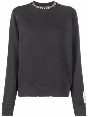 Crystal-embellished crew neck sweathirt, Golden Goose Crystal-embellished crew neck sweathirt
Crystal-embellished crew neck sweathirt, Golden Goose Crystal-embellished crew neck sweathirt