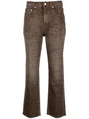 Faded leopard-print kick flare jeans, Golden Goose Faded leopard-print kick flare jeans
Faded leopard-print kick flare jeans, Golden Goose Faded leopard-print kick flare jeans