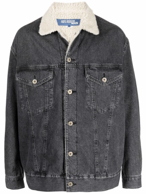 Faux-shearling collar denim jacket, Junya Watanabe Faux-shearling collar denim jacket
Faux-shearling collar denim jacket, Junya Watanabe Faux-shearling collar denim jacket