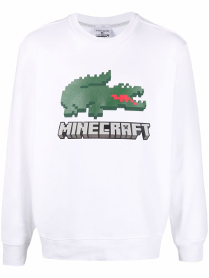 

Minecraft print sweatshirt, Lacoste Minecraft print sweatshirt