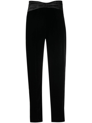Contrast-waist tapered velvet trousers, Forte Forte Contrast-waist tapered velvet trousers
Contrast-waist tapered velvet trousers, Forte Forte Contrast-waist tapered velvet trousers